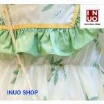 Vestido floral con bolsillo para niña